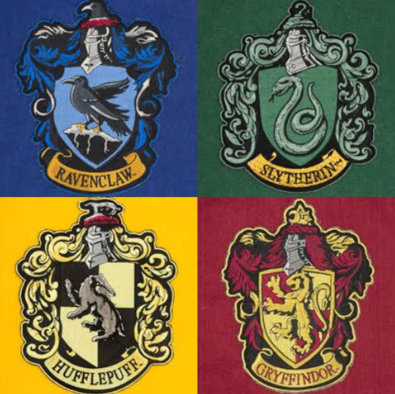 Harry Potter Hogwarts Houses Ravenclaw Hufflepuff Gryffindor 